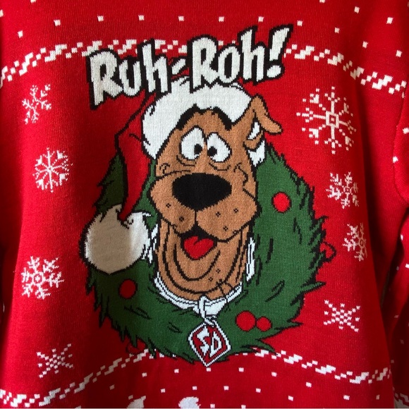 Red Scooby Doo Christmas Sweater - Picture 2 of 4